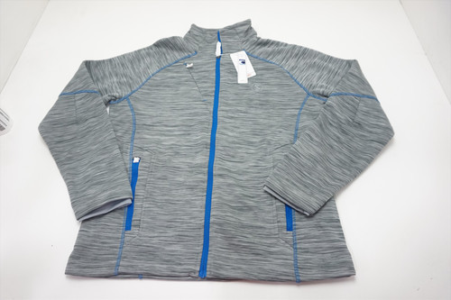 North End Flux Mlange Bonded Fleece Jacket Mens Medium Platinum/Blue 599A