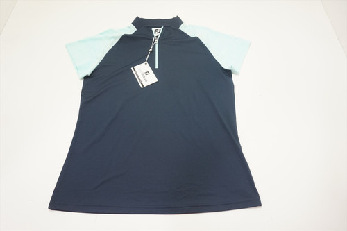 FootJoy Golf Zip Placket Shirt Polo Womens Size Medium Navy 618A 00925264 New FootJoy Golf Zip Placket Shirt Polo Womens Size Medium Navy 618A 00925264 New