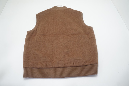 Peter Millar Crown Flex-Fleece Merino Wool Vest Mens Size Medium Scotch  630C - Mikes Golf Outlet