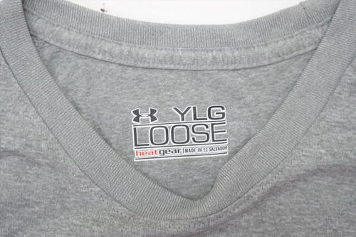 NEW Under Armour Golf Loose T-Shirt Boys Size Large Grey Regular