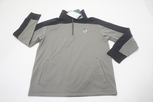 NEW Garb Golf 1/4 Zip Pullover Boys Size Medium 7-8Y Grey/Black 654A 00942944