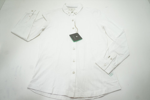 NEW Linksoul With Logo Button Down Womens Size Small White 648B 00939472