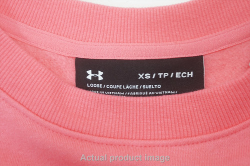 NEW Under Armour Golf Loose Pullover Womens Size X-Small Pink 700B