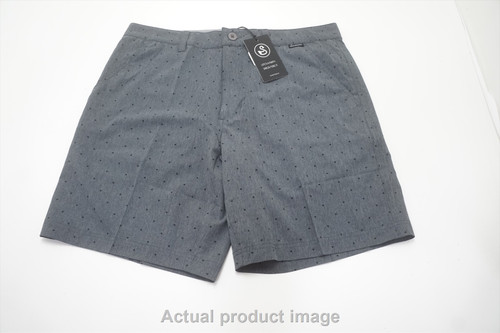 NEW Swannies Golf Davis Shorts  Mens Size 34  Charcoal Regular 710B 00983236