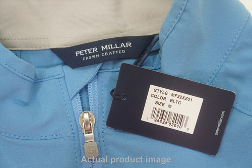Peter Millar Flex Adapt Half-Zip Pullover Mens Medium BALTIC BLUE