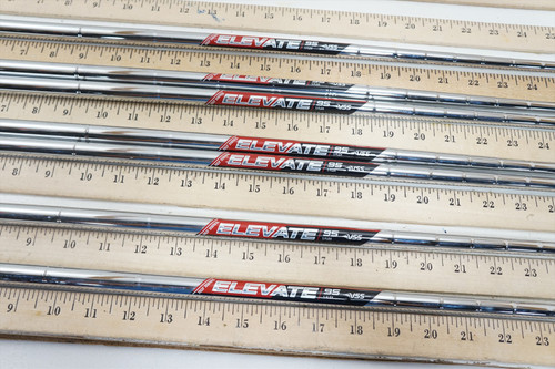 True Temper Elevate 95 Stiff 33.25"-35.5" 7pc Iron Shaft Set Pulls .370 1017443