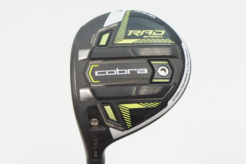 Cobra Radspeed 14.5° 3 Fairway Wood Regular Flex Graftech Lite Mint Left Hand Lh Cobra Radspeed 14.5° 3 Fairway Wood Regular Flex Graftech Lite Mint Left Hand Lh