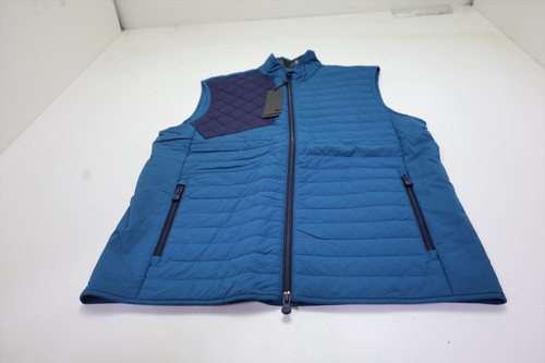 NEUF GILET D'EXTÉRIEUR pour hommes denim taille veste attache multi