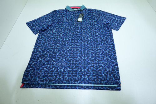 Greyson Golf Blue Migration Polo Mens Size Medium Maltese Blue New