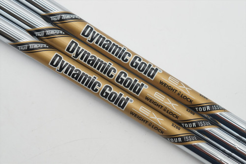 3) New True Temper Dynamic Gold EX Weight Lock Tour Issue S200