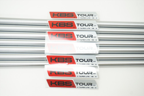 Uncut KBS Tour C-Taper Lite 115 X-Stiff 4-PW Shaft Set PULLS 37.5