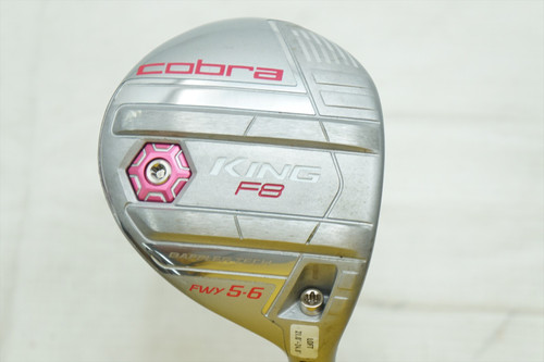 Cobra King F8 Silver/Pink Women'S 22.5° 5 Fairway Wood Ladies Excellent A64