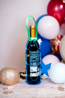 3D-Printed Wine Bottle Carrier | Modern Geometric Design