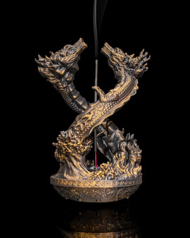 Twin Dragon Incense Burner | Mystical Home Decor