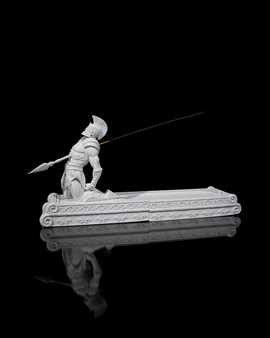Roman Warrior Incense Burner | Ancient Gladiator Desk Decor with Hidden Storage