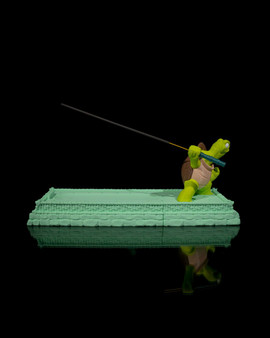 Ninja Turtle Incense Holder with Hidden Storage Base – Playful Warrior Desk & Home Décor