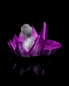 Nirvana Lotus Buddha Backflow Incense Holder – Zen Meditation Waterfall Burner | Handmade Spiritual Décor