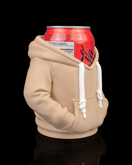 3D-Printed Hoodie Drink Holder – Handmade Funny Can Holder & Desk Decor