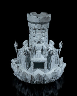 Mad Sorcerer Tower Dice Thrower: 3D-Printed Gothic RPG Accessory
