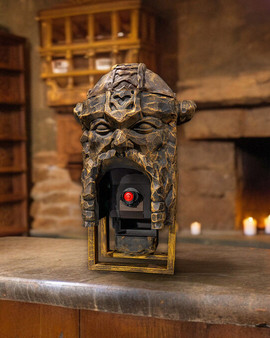 Viking Carved Wine Bag Dispenser