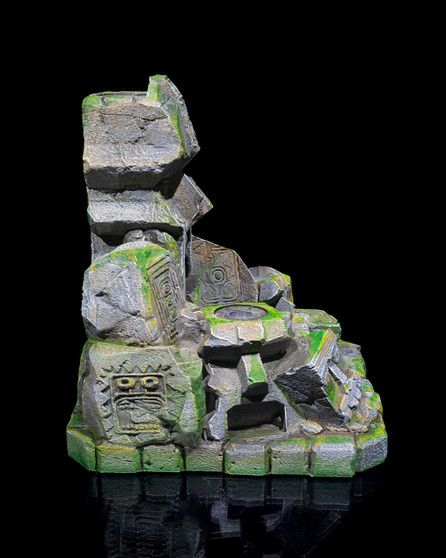 Lonely Temple Backflow Incense Burner – Ancient Ruins Smoke Waterfall | Mystical Zen Décor