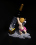 Cherub’s Strength Wine Holder | Angel-Inspired Wine Bottle Stand | Whimsical Sculptural Bar Décor
