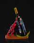 Poison Dart Frog Wine Holder | Amphibian-Inspired Wine Bottle Stand | Bold Sculptural Bar Décor