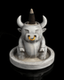 Bull Dozer Backflow Incense Burner | Tranquil Ox Smoke Waterfall Décor
