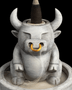 Bull Dozer Backflow Incense Burner | Tranquil Ox Smoke Waterfall Décor