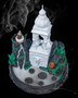 Contemplative Incense Fall | Elephant Temple Backflow Incense Burner – Meditative Smoke Waterfall Décor