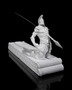 Roman Warrior Incense Burner | Ancient Gladiator Desk Decor with Hidden Storage