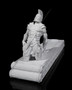 Roman Warrior Incense Burner | Ancient Gladiator Desk Decor with Hidden Storage