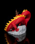 Misty Dragon Backflow Incense Holder – Red Dragon Smoke Waterfall Burner | Fantasy & Zen Décor