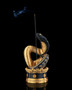 Naja Serpent Incense Holder – Regal Cobra Incense Burner with Gold & Black Finish