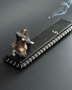 Handmade Samurai Incense Holder – Zen Katana Sword Décor with Storage