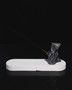 Zen Monk Incense Holder with Storage Base – Handmade 3D-Printed Minimalist Incense Burner