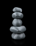 Zen Stone Incense Holder – Handmade 3D-Printed Minimalist Incense Burner