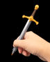 Excalibur Sword Pen with Stone Post-It Holder – Handmade 3D-Printed Fantasy Desk Accessory