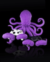 Octopus Wall-Mounted Headphone & Controller Holder - Unique Wall-Mounted Gift for Gamers