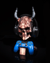 Sci-Fi Horned Cyborg Skull Headphones & Controller Holder - A gamers dream!