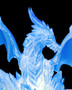 Ice and Light Dragon Table Lamp