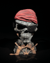 Pirate Skull Controller Stand