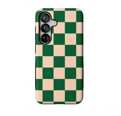 Galaxy S25 Green Checkers