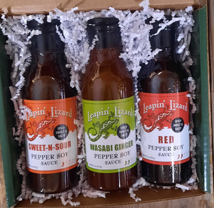3 Bottle Pepper Soy Sauce  Gift Box