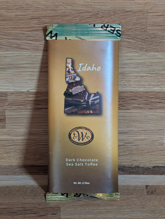 Dark Chocolate Sea Salt Toffee Candy Bar