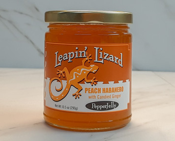 Leapin' Lizard Peach Habanero w/ Candied Ginger Pepper Jelly