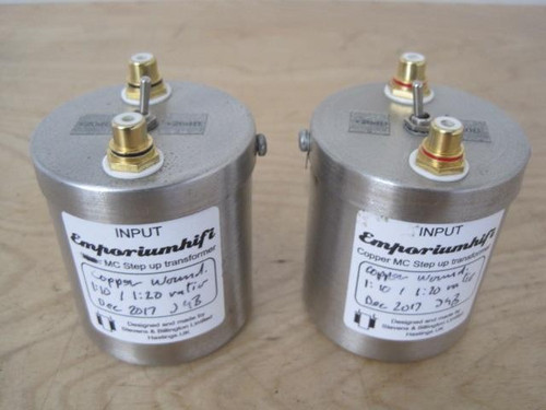 Stevens & Billington 1:10/1:20 Copper Moving Coil Step Up Transformers Stevens & Billington 1:10/1:20 Copper Moving Coil Step Up Transformers