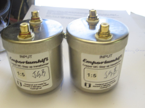 Stevens & Billington 5:1  Copper Moving Coil Step Up Transformers