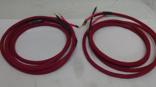 Audiomica Red 3 metre Speaker Cables