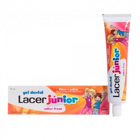 Lacer junior gel dental 75 mL fresa